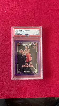 2023 Prizm Monopoly RC Amen Thompson Purple PSA 9