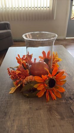 Eastside, Fall Harvest Hurricane harvest Candle Centerpiece