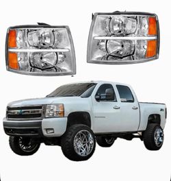 Chevy Silverado Headlights New in Box 2007 to 2013 fits 1(contact info removed) 3500