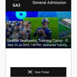 Seahawks Training Camp, Exclusive Season Ticket Holders Day - 8 Tickets