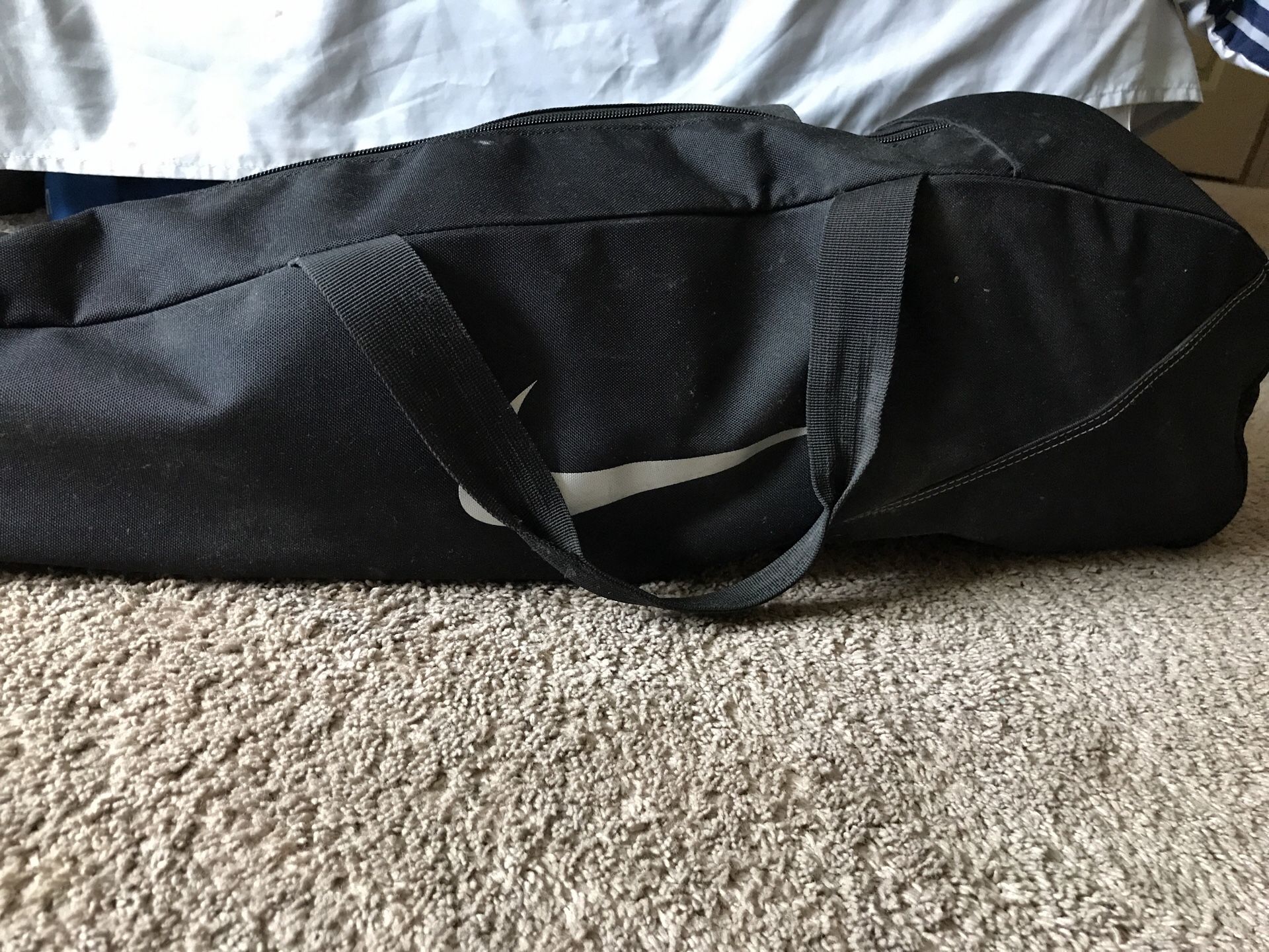 Nike Bag, and Baseball equipment