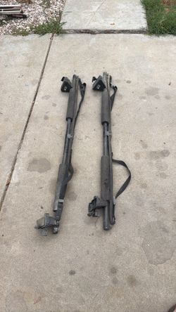 surfboard rack old car style clips to drip rails