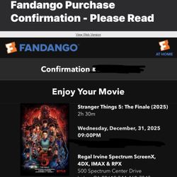Stranger Things Finale Tickets