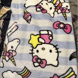Hello Kitty Unicorn Blanket Throw