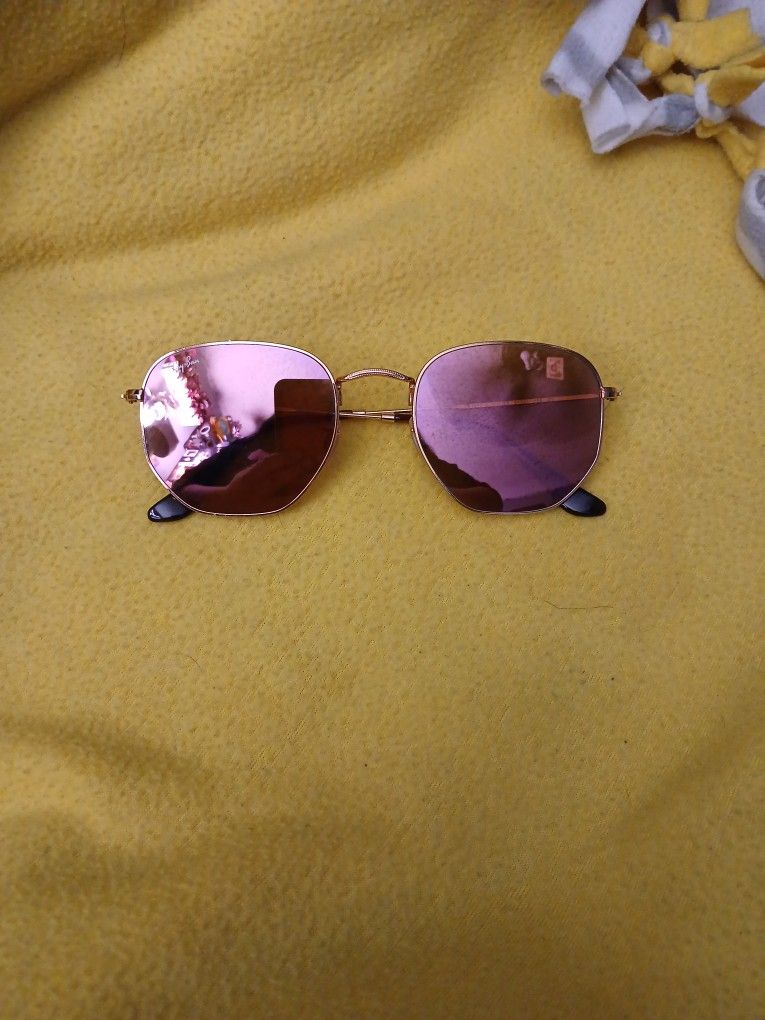 Ray Ban Hexagon Unisex Sun Glasses