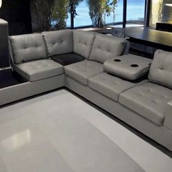 Modern sectional sofa sale- limited supply- zero interest Finance available- shop now pay later.