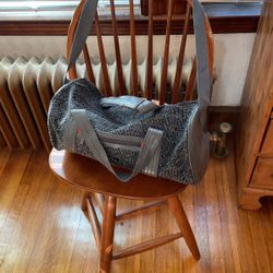 Barrel Shaped Gray Carry On