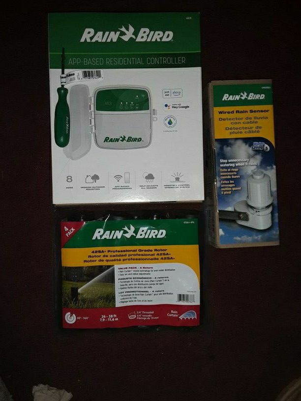 Brand New! Retails @$340+ Rain Bird Smart Sprinkler System Bundle W/Alexa 
