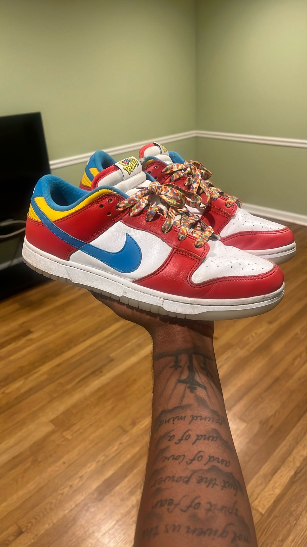 Fruity pebble dunks