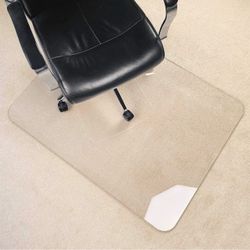 Heavy Duty Glass Chair Mat 54x32 Clear Hard Floor Carpet Office Desk Floor Mat