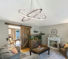 Modern Luxury Dimmable Pendant Light Chandelier Stainless Steel K9 Crystal Oval Glass for Villa Hotel Hall Living Room Bedroom QH-MP00