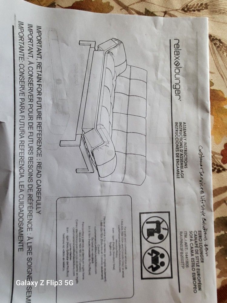 Multi Position Futon with USB. 