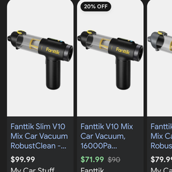 Fanttik X100 Mix Cordless Handheld Vacuum – Great for Car & Home