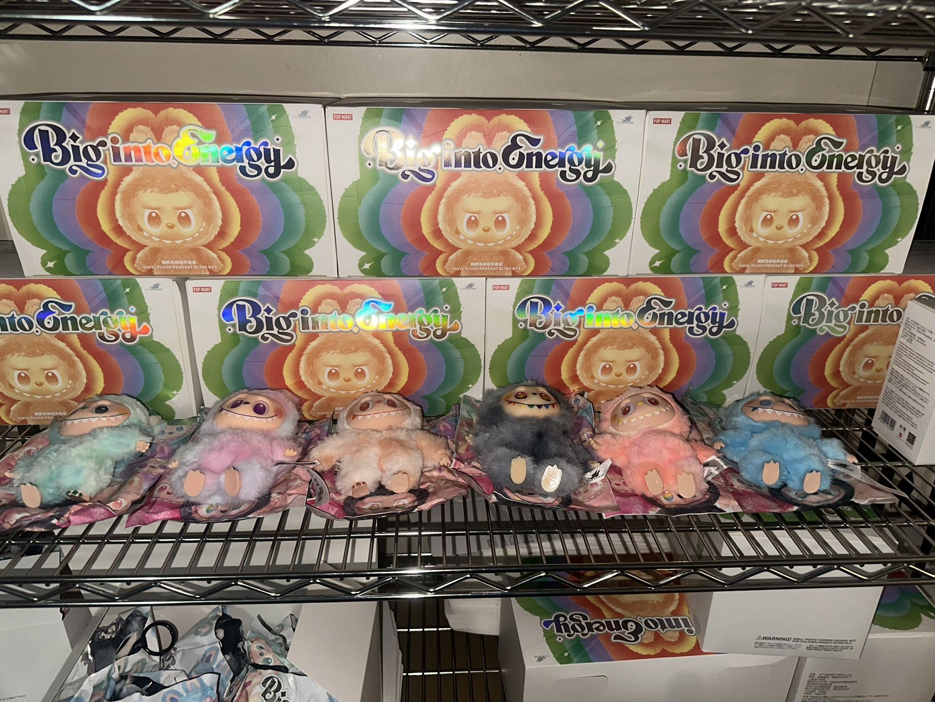 Labubu Lafufu V3 Big Into Energy Plush Keychain - New