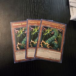 Yugioh Thunder Dragon Ultra Rare 3x