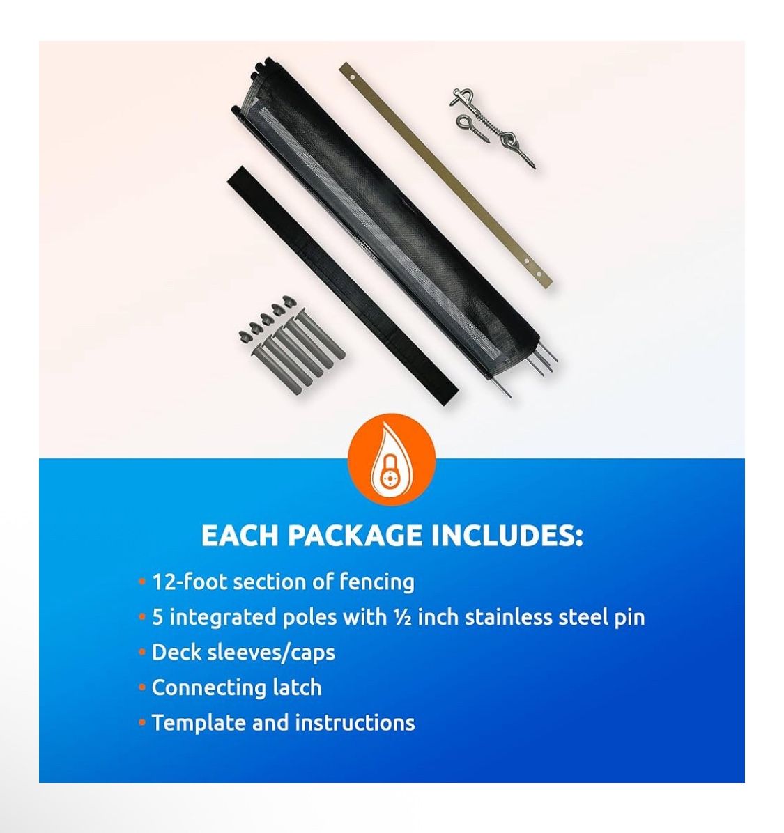 Pool Fence DIY by Life Saver Fencing Section Kit With Self Closing Gate