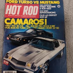 July 1984 Issue Of Hot Rod Magazine 1980 Z28 Camaro & Turbo Mustang 