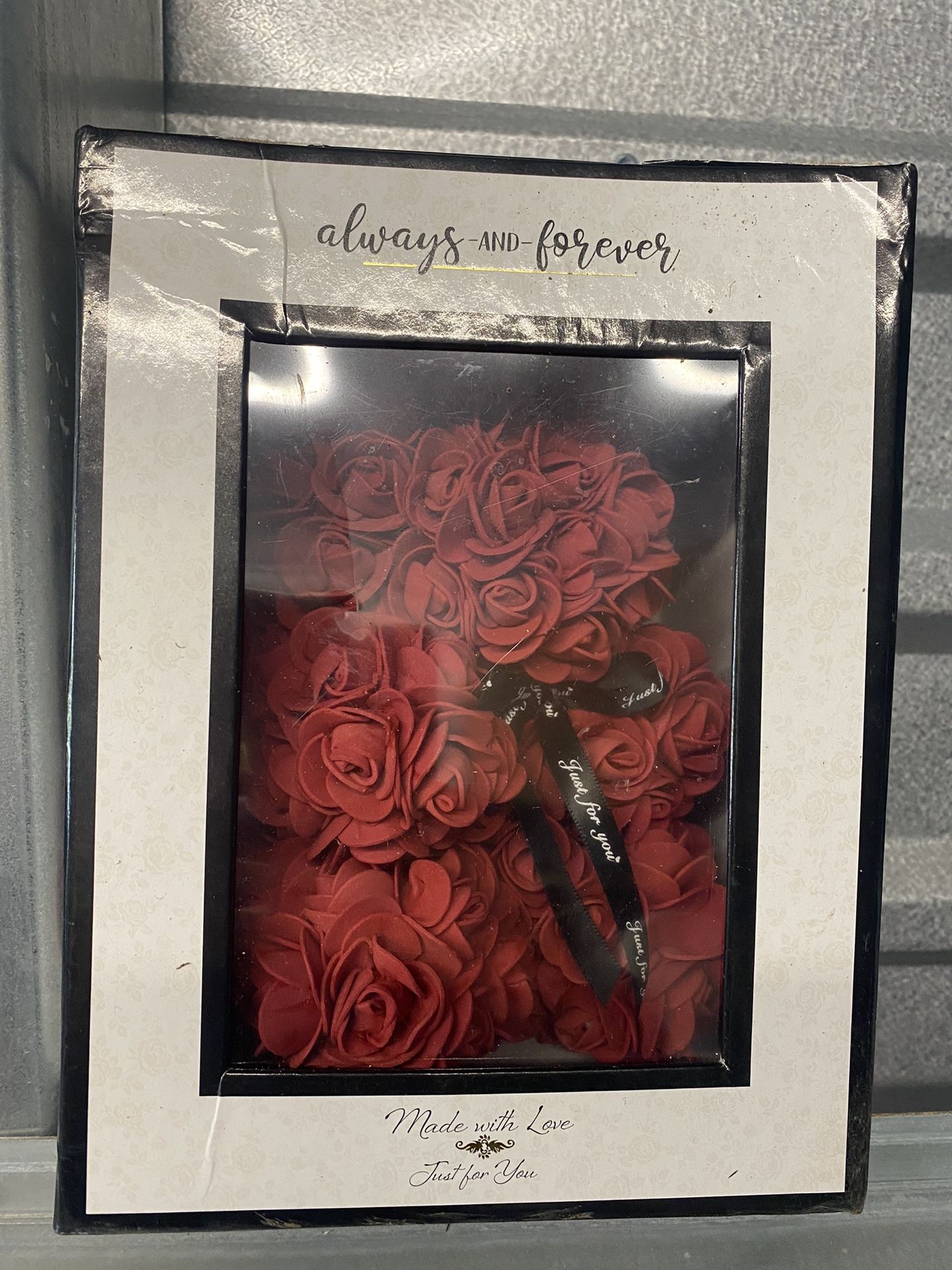 In Motion Design Always & Forever Rose Flower Bear