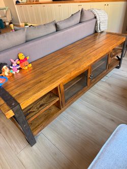 Solid Wood TV Entertainment Stand