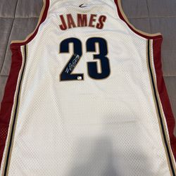 LeBron James autographed jersey