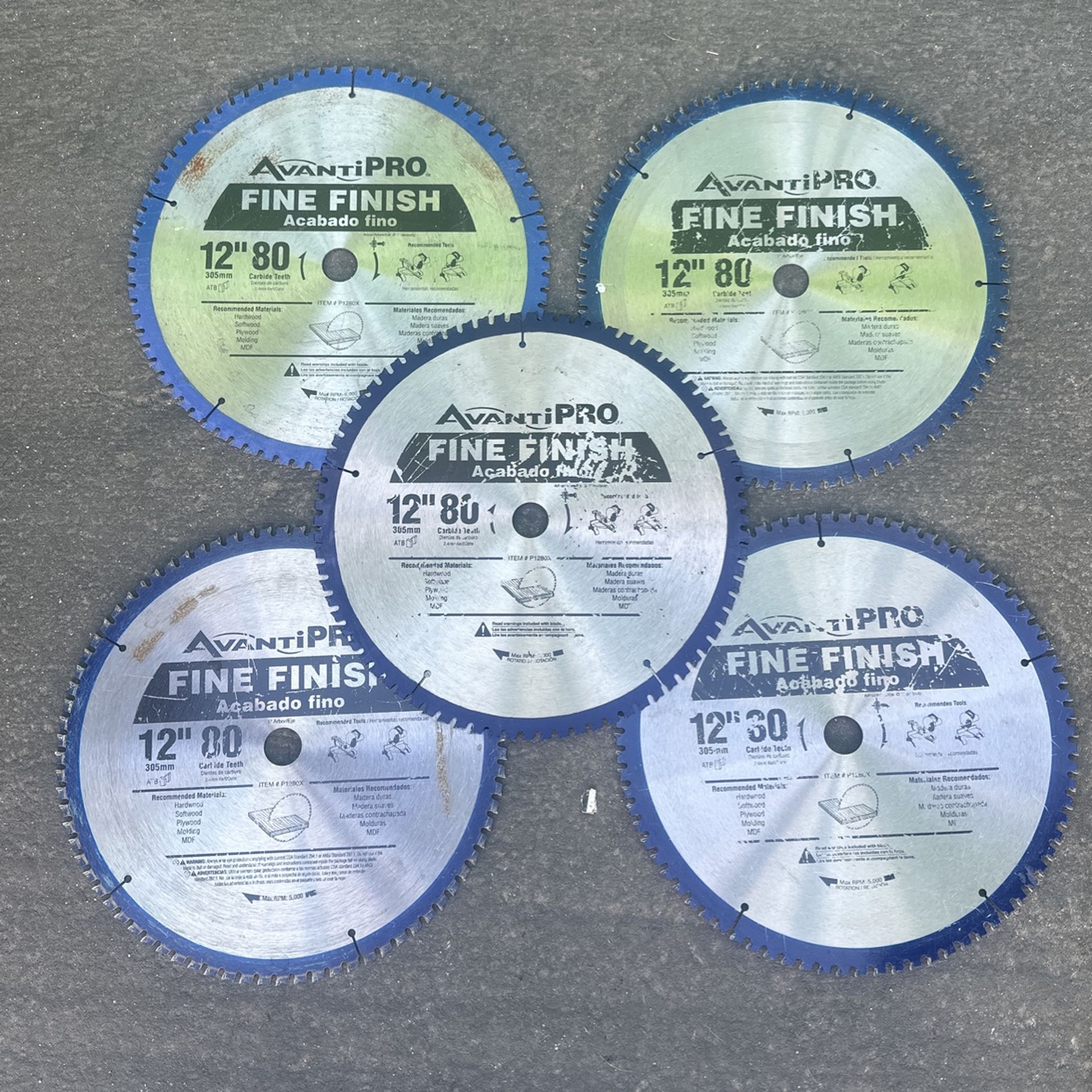 Avanti Pro Fine Finish 12 Inch 80 Carbide Teeth