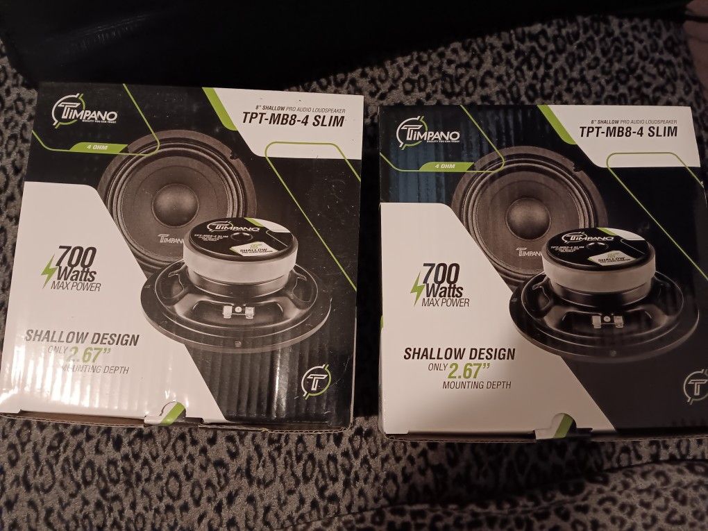 New Pair Of Timpano 8" Loudspeakers 