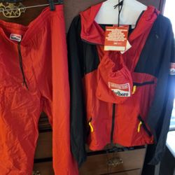 VTG 90s Marlboro Adventure Team Jacket &pants Men’s L Red Nylon Coat Windbreaker