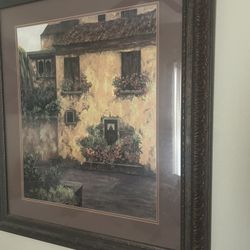Village Scenery Art Frame - Wall Art