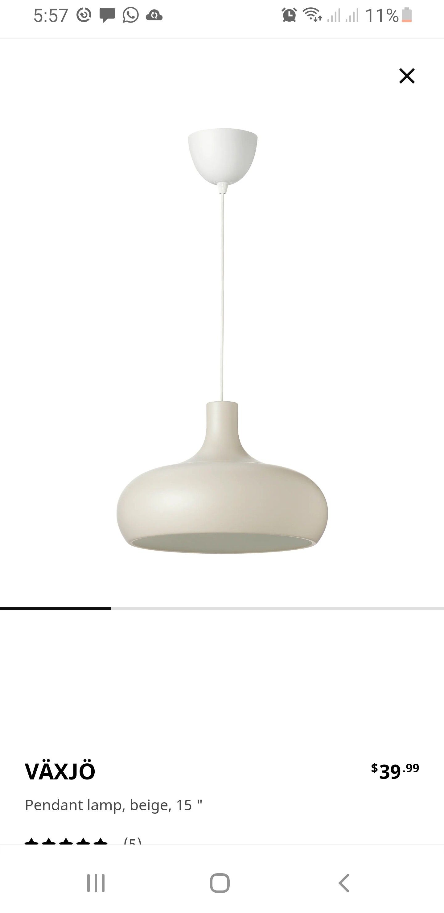 Ceiling light pendant