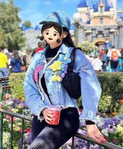 Minnie Mouse Disney Jacket –Pearl & Rhinestone Details – One Size