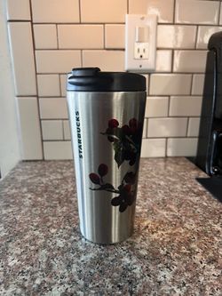 Rare 2014 Starbucks Cherries on a Branch DOT Collection Tumbler