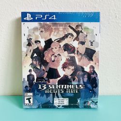 13 Sentinels: Aegis Rim Artbook Launch Edition (PS4, 2020) NEW SEALED