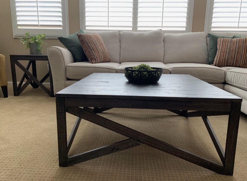 Haroflyn Acacia Wood Coffee Table Gray for Sale in San Marcos CA OfferUp