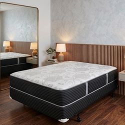 New Queen Mattress And Box Spring 2 Pc Bed Frame Is Not Included 