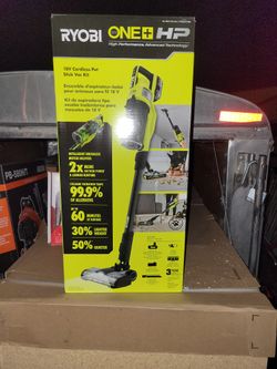 Ryobi18 Volt cordless pet stick vac kit Brand new inbox never opened