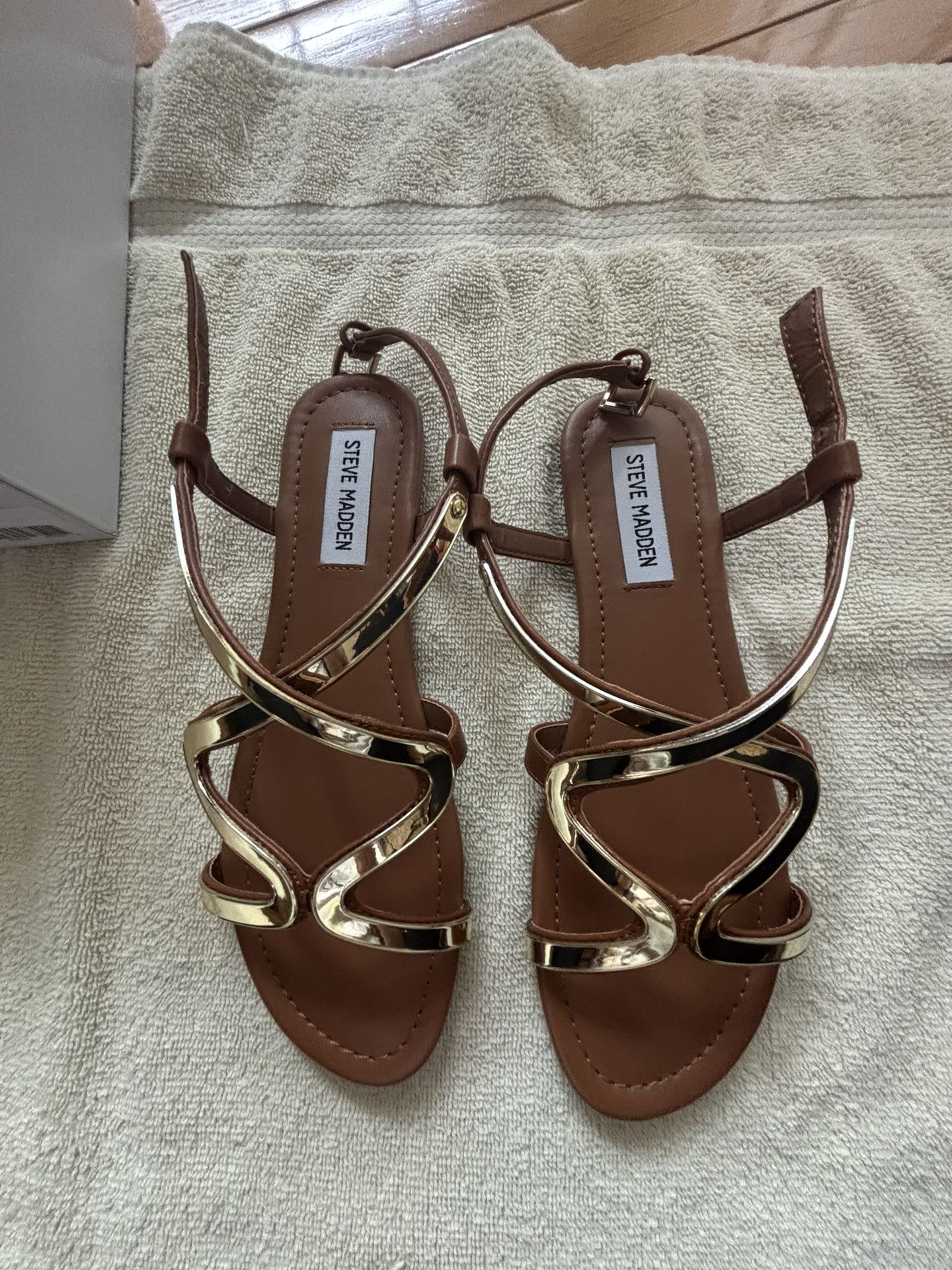 Steve Madden Gold Sandals