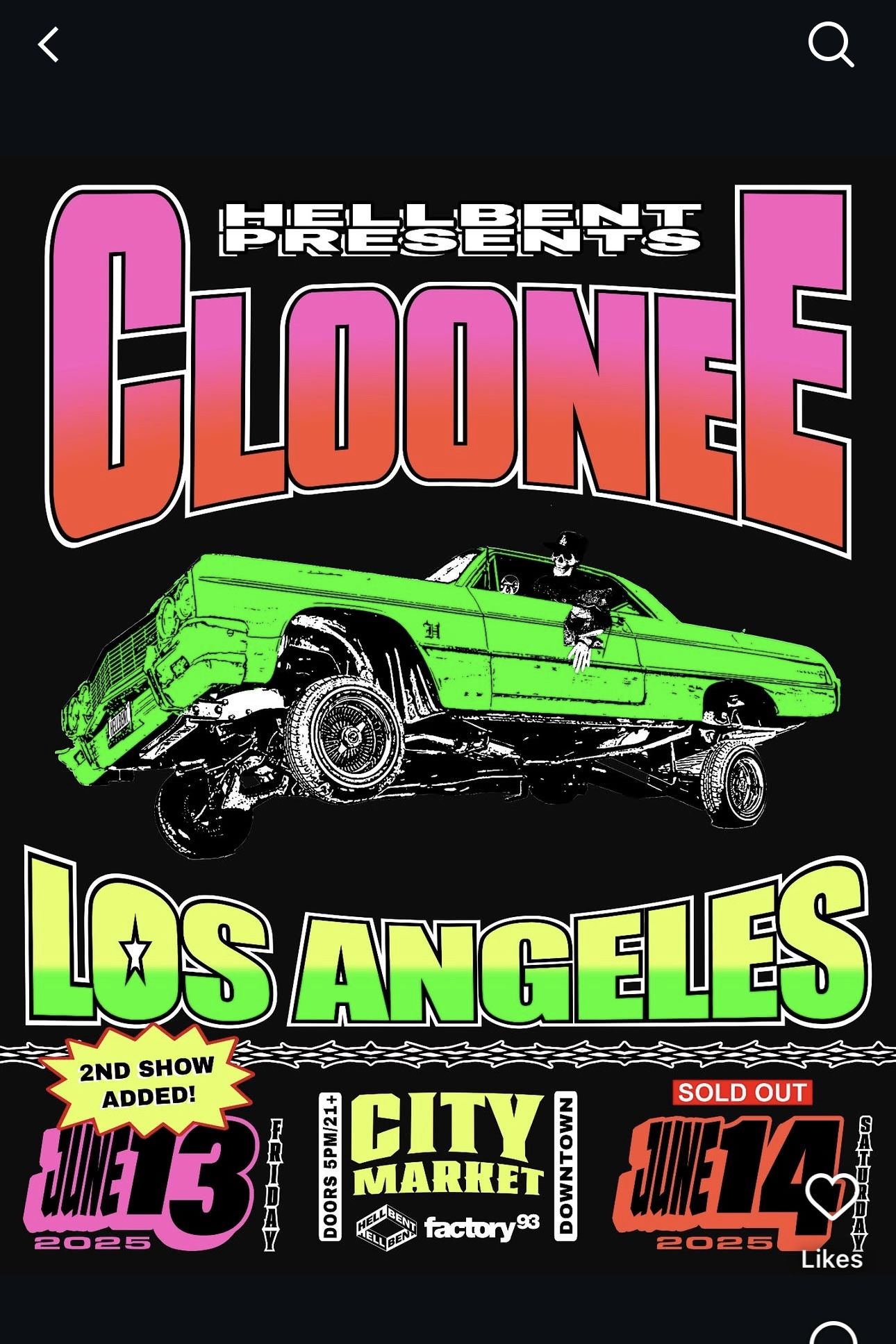 Cloonee Tickets X2