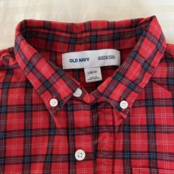 Old Navy Boys Shirt Size L(10-12). Excellent condition. Worn once on Christmas. 