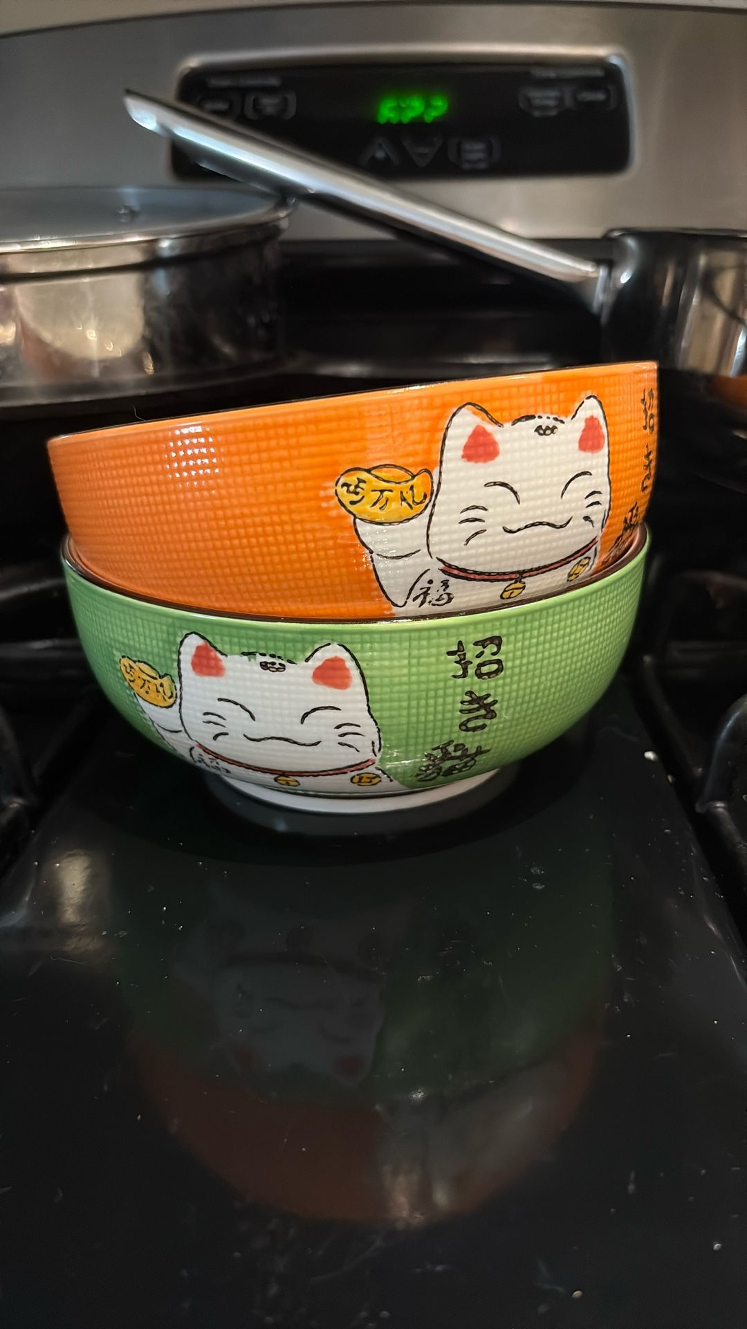 Free Ramen Lucky Cat Bowls Set Of 2