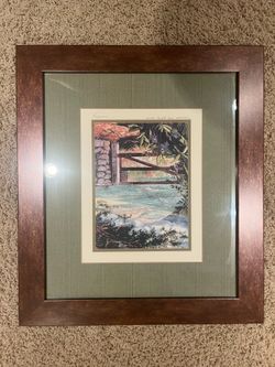 W.S.B. Tully Through the Gate, Hana Signed Framed & Matted Print 1999
