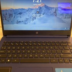 HP Blue Laptop 