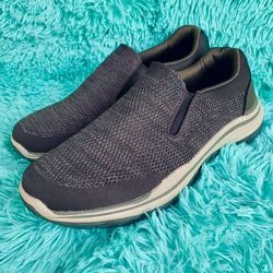 New SKECHERS RELAX FIT Shoes SZ 13 Mens Olive BROWN Expected 2.0 ARAGO Casual SLIP ON Dress SNEAKERS