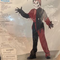 New Kids Costume Evil Jester Size large