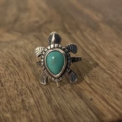 James Avery 925 Sea Turtle W Real Turquoise. for Sale in San