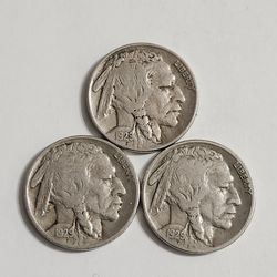 1929 P, D,S Buffalo Nickels $10 for all