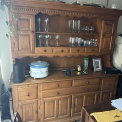 Vintage Hutch China Cabinet