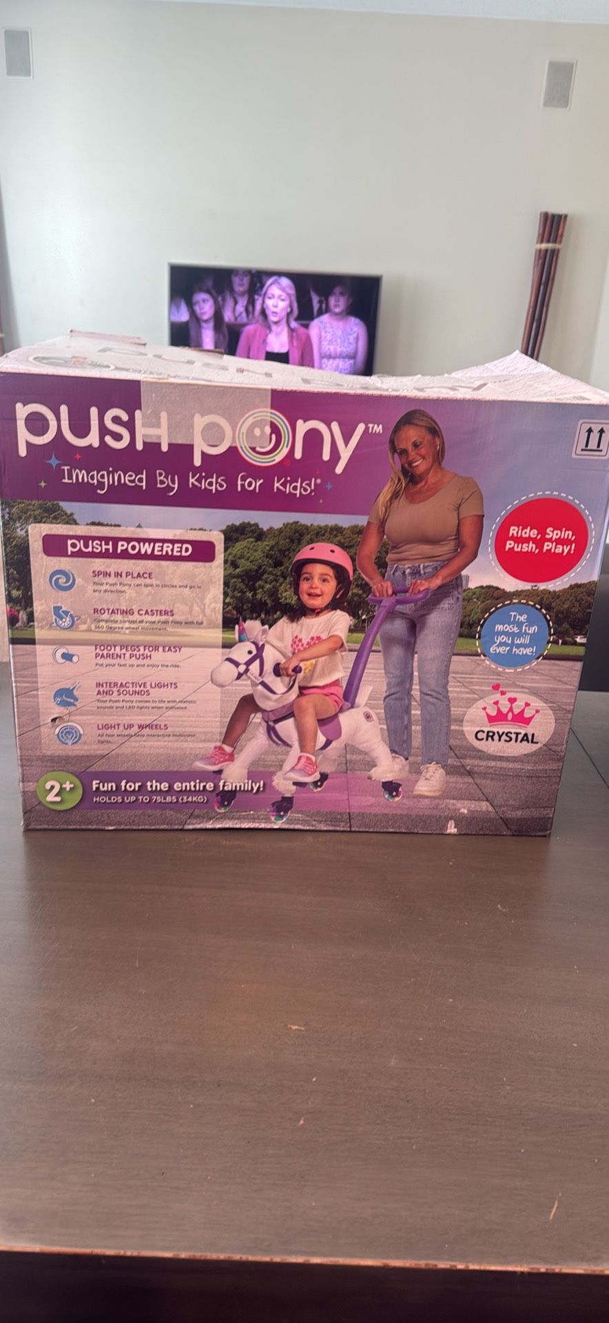 Push Pony Ride On Toy New