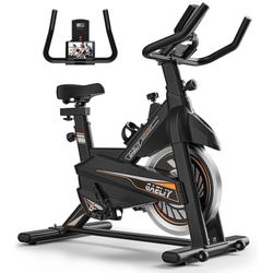 MGDYSS Exercise Bikes, Stationary Indoor Fitness Bike Cycling w Phone Holder