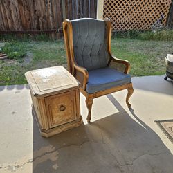 Chair and Old End Table - Both $5