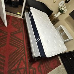 Bed With Frame And Mattress 